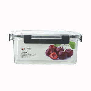 Stackable PET <b>Plastic</b> Food Storage <b>Container</b> Set with Airtight Lid Microwave Freezer Safe Reusable 550ml 1400ml 3000ml Capacity - Product Image 3