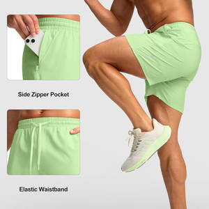 กางเกงขาสั้นออกกำลังกายแบบซับเหงื่อสำหรับผู้ชายกางเกงขาสั้นออกกำลังกายแห้งเร็วระบายอากาศได้ดีน้ำหนักเบามีกระเป๋า - Product Image 6