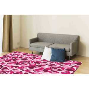 Tapis à motifs rose, tapis rose poudré, tapis imprimé pour chambre de fille, tapis fin non tissé - Product Image 2