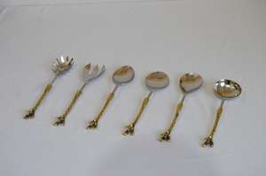 Premium Fantaisie Moderne De Luxe Offre Spéciale Vintage En Laiton Couverts Ensemble Émail Indien Décoratif À La Main Couverts Ensemble S. Acier - Product Image 5