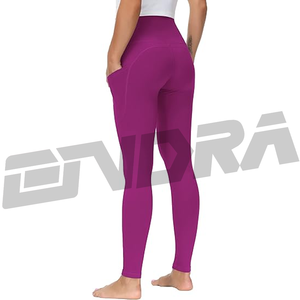 Pantalons de yoga violets pour femmes, taille haute, extensible, leggings de sport, vêtements de sport sculptants, tendance, confort, ProFlex FitStyle - Product Image 2