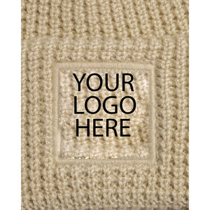 Kivotech-Bonnet en tricot gaufré pour homme, logo personnalisé, avec étiquette privée/étiquette tissée - Product Image 3