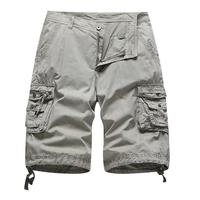 Six poches qualité chaude été 100% coton demi-pantalon court pour hommes conception personnalisée hommes Cargo Shorts bas prix en noir
