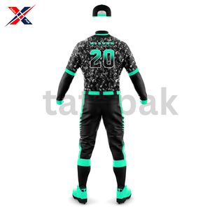 Uniformes de béisbol con logotipo de tamaño personalizado de alta calidad, camiseta Unisex para adultos, ropa de softball transpirable, logotipo personalizado de talla grande, tasa de venta superior - Product Image 2