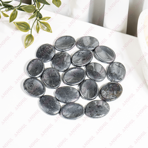 Wholesale Natural Healing Gemstone Handmade Eco-Friendly Feng Shui Religious Hematite <b>Worry</b> <b>Stones</b> Gift Decoration Europe Indian - Product Image 2