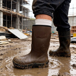 Bottes de travail personnalisées en <span class=keywords><strong>néoprène</strong></span> imperméables pour hommes, antidérapantes, résistantes à l'usure, avec logo OEM ODM, vente en gros - Product Image 3