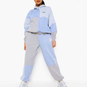 OEM Cozy Fleece Warm Soft Cotton Blend Fabric Jogger Set / <b>Women</b> Tracksuit Custom Color Block Sportswear Tracksuit Set 2026 - Product Image 1