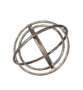 Anillos de aluminio de diseño moderno hechos a mano, adornos de metal decorativos de mesa para regalo y Acción de Gracias - Product Image 4