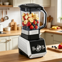 12-in-1 Commerciële Tafelblender 1500W Heavy Duty Sapcentrifuge Blender Voedselverwerker Beauty Blender voor de Keuken