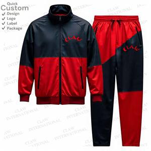 Chándal de nailon reflectante con logotipo personalizado, chándal cortavientos para hombre, conjuntos de nailon, rayas blancas - Product Image 2