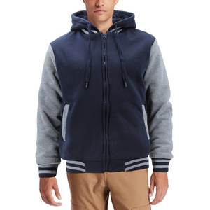 Vestes d'université en laine personnalisées de la meilleure qualité pour adultes et jeunes style avec design Letterman couleur unie votre propre logo - Product Image 1