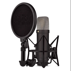 Microphone à condensateur NT1 Signature Series scellé en usine avec suspension antichoc SM6 et filtre anti-pop pour l'enregistrement vocal - Product Image 1