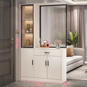 Mueble Separador de Entrada de Madera Maciza, Armario de Almacenamiento para Sala de Estar, Mueble Zapatero 2026, Nuevo Mueble Moderno de Lujo con Diseño Premium - Product Image 2