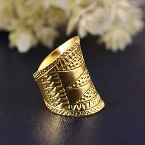New Arrival <b>Boho</b> Tribal <b>Ring</b> <b>Boho</b> Brass <b>Ring</b> for Women 18k Gold Plated Ethnic Geometric Band <b>Ring</b> for Wholesale/OEM/ODM - Product Image 2