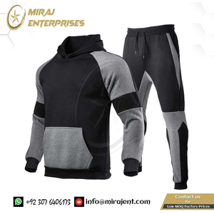 Ropa deportiva informal de marca nueva de 2 piezas para hombre con capucha + Pantalones estándar Sudadera con capucha para hombre - Product Image 4