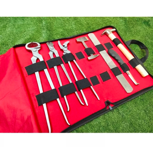 TROUSSE D'OUTILS OEM HORSE Kit d'instruments de maréchal-ferrant de haute qualité personnalisable 7 pièces dans un portefeuille en cuir directement du fabricant - Product Image 2