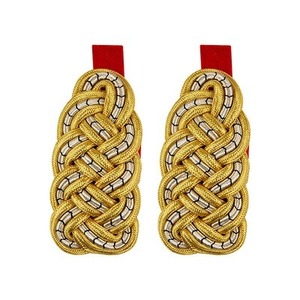 Calidad personalizada trabajo manual lingotes alambre Charretera uniforme cordón Charretera hombros disfraz accesorios de ropa - Product Image 4