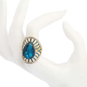 Anillo de dedo para mujer - Verde marino - Product Image 3