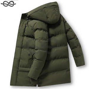 Abrigos de invierno para hombre, chaqueta acolchada con capucha de largo medio, ropa acolchada gruesa, chaqueta de esquí a prueba de viento, prendas de vestir informales, chaquetas - Product Image 4