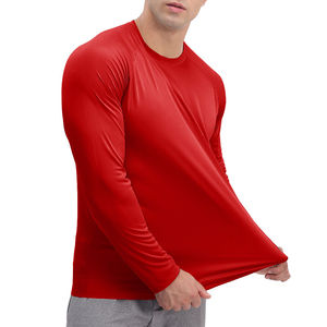 custom wholesale compression shirts polyester workout shirt <b>men</b> fitness long sleeve <b>men</b> compression shirt custom logo print - Product Image 6