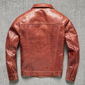 แจ็คเก็ตหนังผู้ชายขายดี กันน้ำ แฟชั่นสำหรับใส่กลางแจ้ง ทรงเข้ารูปทันสมัย - Product Image 3
