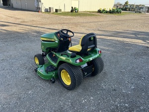 รถตัดหญ้าแบบนั่งขับ John Deere รุ่น Zero-Turn ใช้เครื่องยนต์เบนซิน พร้อมที่ตักด้านหน้า ระบบปล่อยหญ้าด้านหลัง ใบมีดตัดหญ้า 50 ใบ ทำจากอะลูมิเนียม ขนาด 25.4 ซีซี รุ่นปี 2025 สีเขียว - Product Image 5
