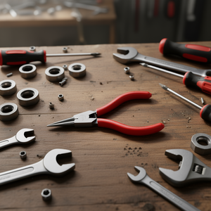 Pince à bec droit USAG de haute qualité pour un maintien sécurisé, avec poignée moulée en plastique, outil pour circlips externes - Product Image 2