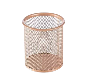 Accessoires de bureau élégants pour la rentrée scolaire Rectangle fil métallique noir divisé porte-crayon tasse porte-stylo - Product Image 3