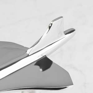 Modelo de Avión Pulido Brillante con Base de Madera, Objeto Decorativo para Mesa de Salón, Precio Económico - Product Image 3