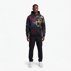 Sudadera con Capucha de Felpa de Algodón de Alta Calidad, 350GSM, Estilo Urbano, Personalizable con Sublimación, para Hombre, Estilo Holgado, Impresión DTG, OEM - Product Image 1