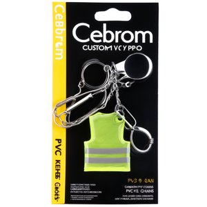 Portachiavi Personalizzati in PVC Cebrom, Gadget Riflettenti - Product Image 2