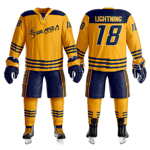 Uniforme de maillot de hockey sur glace personnalisé sublimé Qualité supérieure Durable Respirant Léger Maillot spécifique à l'équipe - Product Image 1