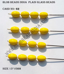 Perles de verre à deux trous perles multicolores en vrac pour bracelet collier perles de verre simples faites à la main à trois trous d'Inde - Product Image 6