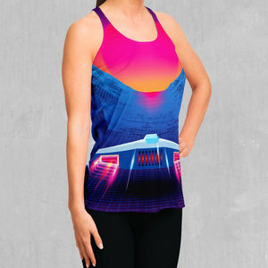 Camiseta sin mangas con estampado de sublimación personalizada para mujer, chaleco de gimnasio, ropa deportiva de cuello redondo, camisetas sin mangas para correr, OEM - Product Image 3