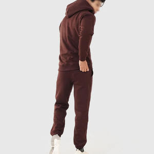 Chándal de entrenamiento de lana para hombre Gym Fitness Tech, traje de jogging con capucha de talla grande para deportes de invierno, conjunto de dos piezas - Product Image 5