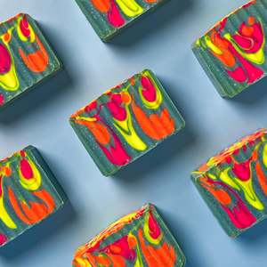 Among the WILDFLOWERS HANDMADE <b>SOAP</b> Solid Whitening Toilet <b>Soap</b> with Shea Butter Sandalwood Fragranced Lily Milk Ingredients - Product Image 1