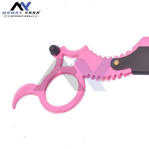 Venta al por mayor de acero inoxidable maquinilla de afeitar recta rosa y negro con hoja reemplazable para la cara cuerpo Bikini afeitado - Product Image 3