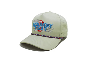 Elaborado en Injae Vina 5 paneles estructurados agujeros perforados gorra de béisbol diseño personalizado moda Unisex adulto - Product Image 2