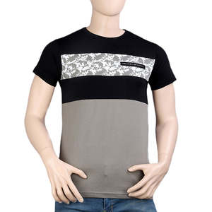 Camiseta de cuello redondo para hombre - Negro - Negro - Product Image 3