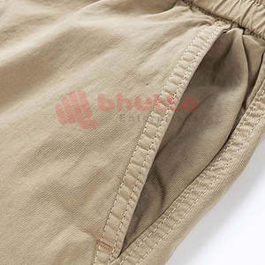 Short cargo pour homme en coton décontracté de couleur unie avec logo personnalisé avec fonction de séchage rapide Offre Spéciale la mode - Product Image 5