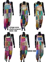 Combinaison Alladin tendance vintage taille haute longue unie pour femme, respirante, écologique, 100 % soie, élégante pour la vie quotidienne