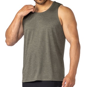 เสื้อกล้ามออกกำลังกายผู้ชาย ดีไซน์ใหม่ ไร้ตะเข็บ ทรงยาว หลวม สวมใส่สบาย ผลิตจากวัสดุสั่งทำพิเศษ ยืดหยุ่นได้ เหมาะสำหรับวิ่ง ฟิตเนส เทรนนิ่ง และออกกำลังกาย - Product Image 1