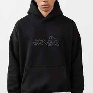 Meilleure qualité hommes strass sweats à capuche prix de gros personnalisé coupe-vent course respirant 100% coton biologique sweats à capuche pour hommes - Product Image 3
