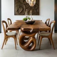Ensemble de meubles modernes en bois pour toute la maison, canapé de salon, lit de chambre, table à manger, chaise, fabrication sur mesure OEM ODM pour usage hôtelier