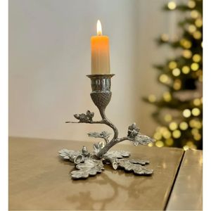 Candélabre antique en fer forgé à 4 branches, porte-bougie rustique en métal, fait à la main, en fer forgé, centre de table, porte-bougie - Product Image 3