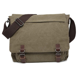 Sac messager en toile Crazy Horse de haute qualité pour femmes avec fermeture éclair, durable et portable, design personnalisé - Product Image 3
