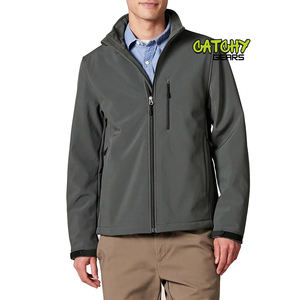 Chaqueta Softshell hecha a medida al por mayor, tela ligera y duradera a prueba de viento e impermeable para uso en exteriores - Product Image 1