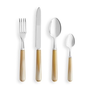 เครื่องใช้บนโต๊ะอาหารด้ามพลาสติกสแตนเลสชุดช้อนส้อมมีดด้ามพลาสติก - Product Image 1