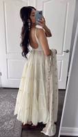 Nouvelle robe en faux georgette avec dupatta, entièrement cousue, tenue de soirée indienne traditionnelle, robe prête-à-porter de haute qualité, belle couleur