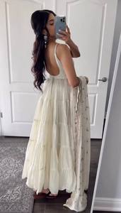 Présentation de la nouvelle robe en fausse georgette avec flair et entièrement cousue avec Dupatta robe de prêt à porter tenue traditionnelle belle couleur - Product Image 2